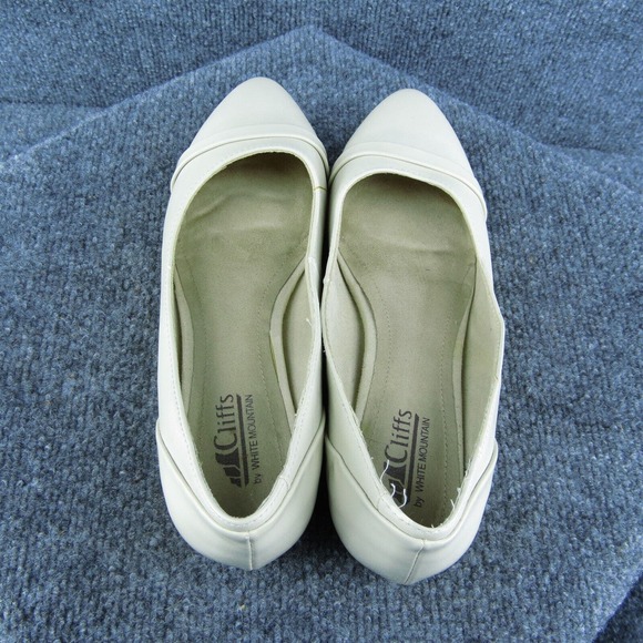 Cliffs by White Mountain Playdate Women Flat Shoe Beige Synthetic Slip On Sz 8.5 - Picture 6 of 9